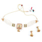 Multi String White Pearl And Gold Choker Necklace Set - Rajwada