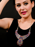 Multicolor Crystal Necklace Set - Rajwada