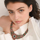 MultiColor Crystal Necklace Set - Rajwada