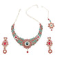 MultiColor Crystal Necklace Set - Rajwada