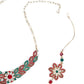 MultiColor Crystal Necklace Set - Rajwada