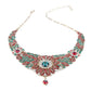 MultiColor Crystal Necklace Set - Rajwada