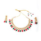 Multicolor Kundan Necklace Set - Rajwada