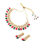Multicolor Kundan Necklace Set - Rajwada