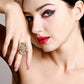 Multicolor Round Finger Ring - Rajwada