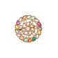 Multicolor Round Finger Ring - Rajwada