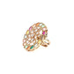 Multicolor Round Finger Ring - Rajwada