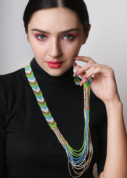 Multicolor Tribal Necklace - Rajwada