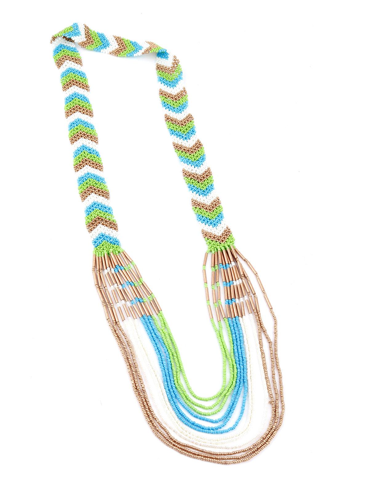 Multicolor Tribal Necklace - Rajwada