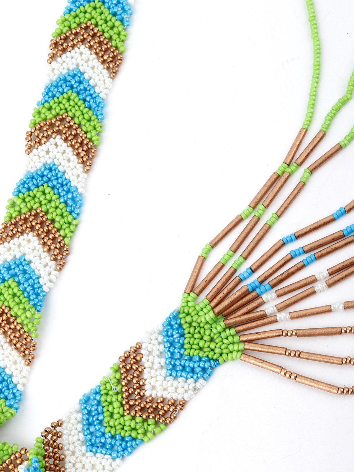 Multicolor Tribal Necklace - Rajwada