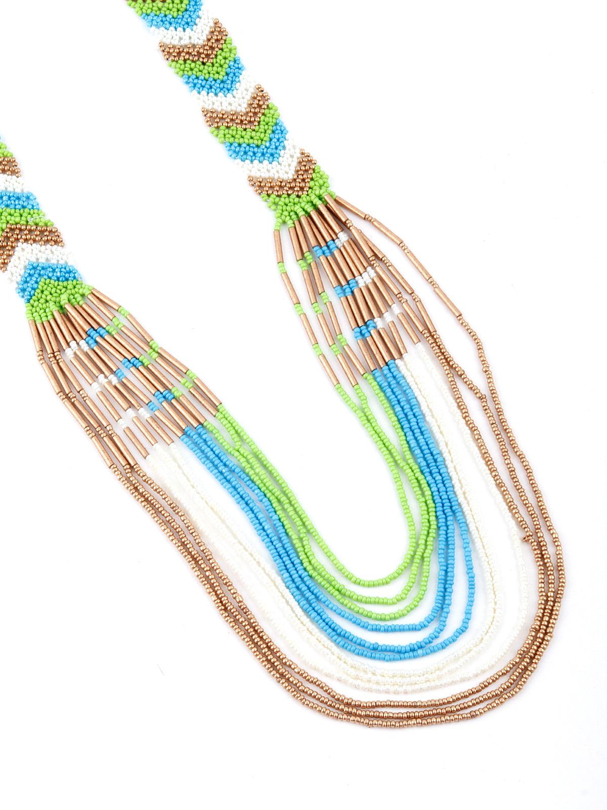 Multicolor Tribal Necklace - Rajwada