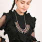 Multicolor with pearls Necklace Set - Rajwada