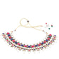Multicolor with pearls Necklace Set - Rajwada