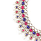 Multicolor with pearls Necklace Set - Rajwada