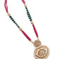 Multicolored Ethnic Long Necklace Set - Rajwada