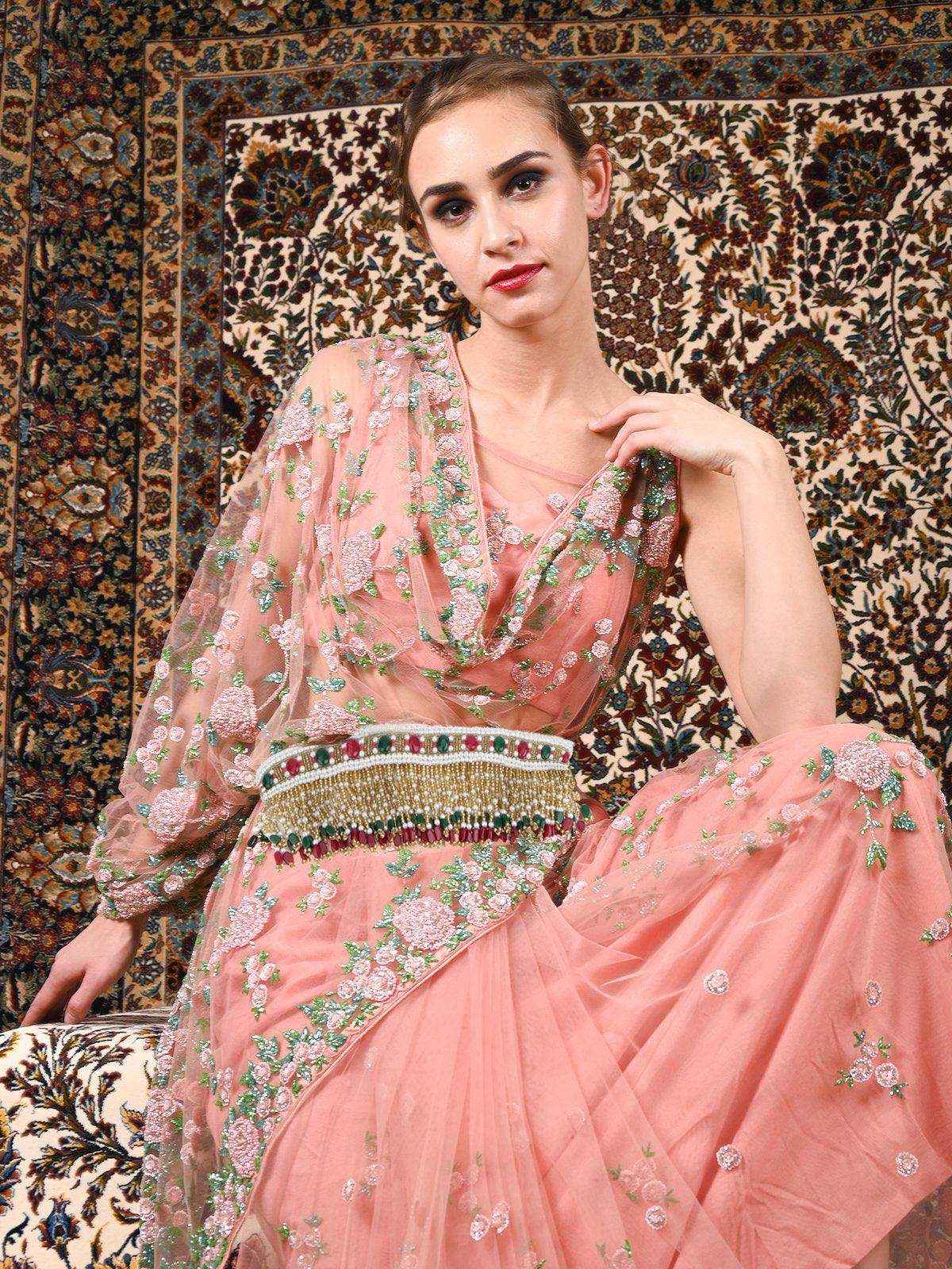 Multicoloured Fabric Tie-able Tassel Belt! - Rajwada