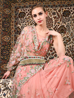 Multicoloured Fabric Tie-able Tassel Belt! - Rajwada