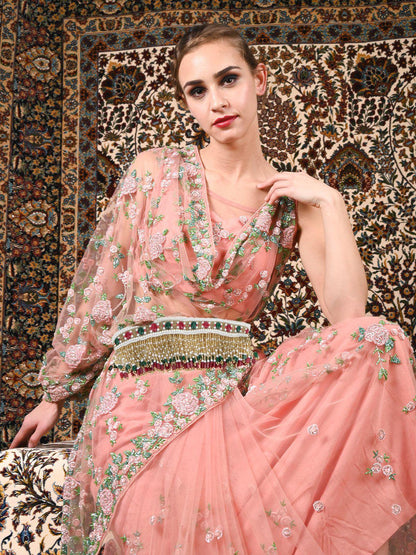 Multicoloured Fabric Tie-able Tassel Belt! - Rajwada