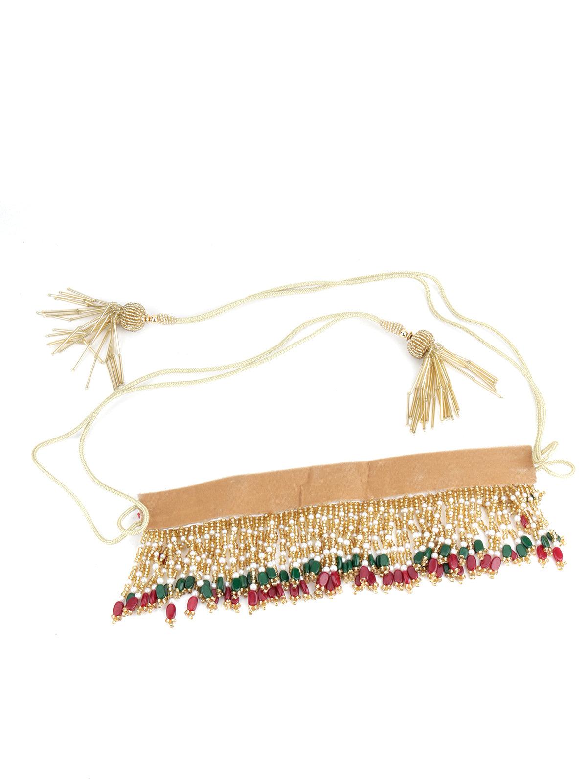 Multicoloured Fabric Tie-able Tassel Belt! - Rajwada