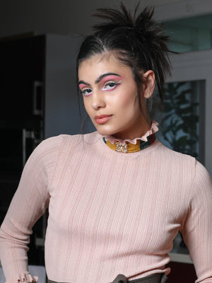 Multicoloured multilayered beaded choker necklace set - Rajwada