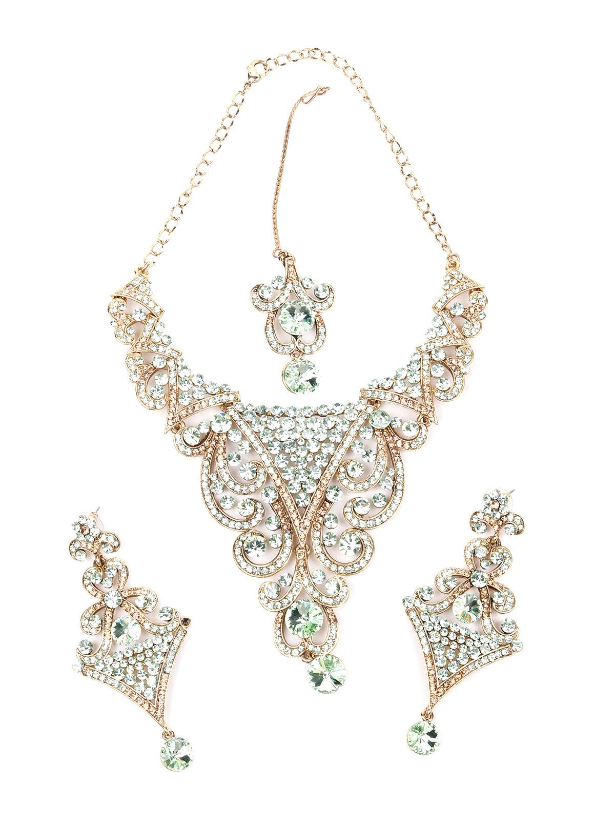 MULTICOLOURED STONES AND KUNDAN SET - Rajwada