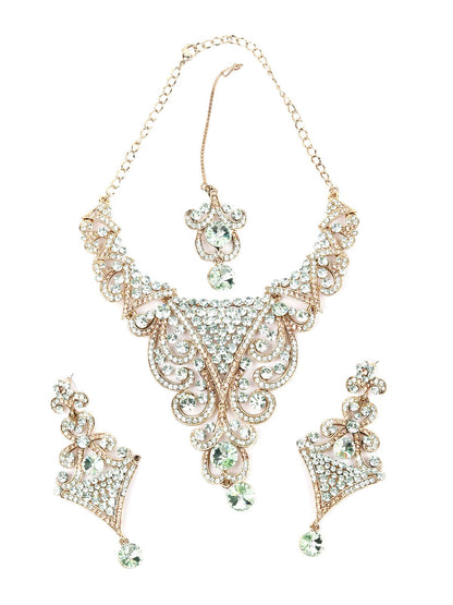 MULTICOLOURED STONES AND KUNDAN SET - Rajwada