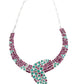 MULTICOLOURED STONES AND KUNDAN SET - Rajwada