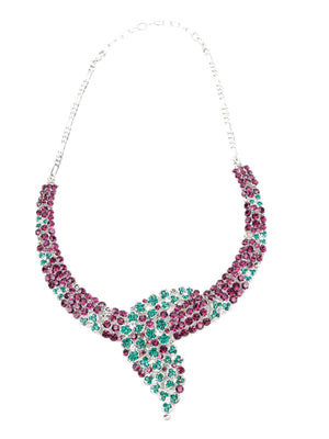 MULTICOLOURED STONES AND KUNDAN SET - Rajwada