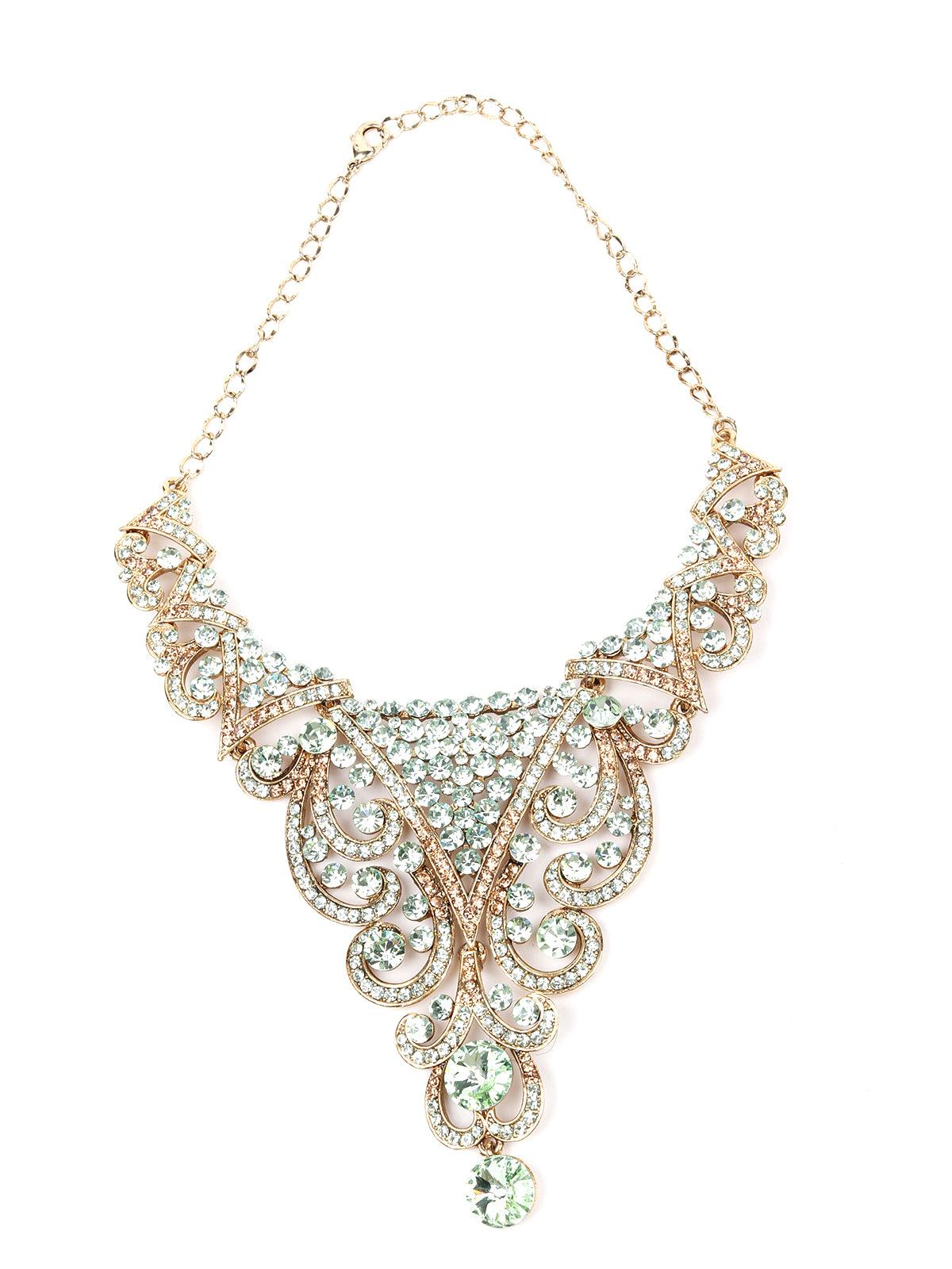 MULTICOLOURED STONES AND KUNDAN SET - Rajwada