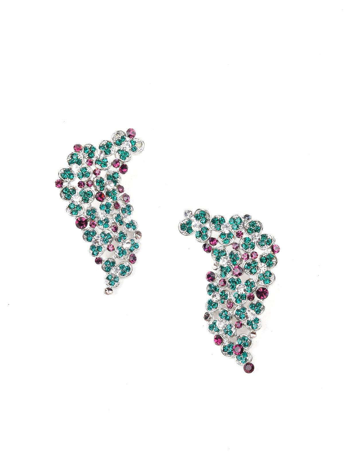 MULTICOLOURED STONES AND KUNDAN SET - Rajwada