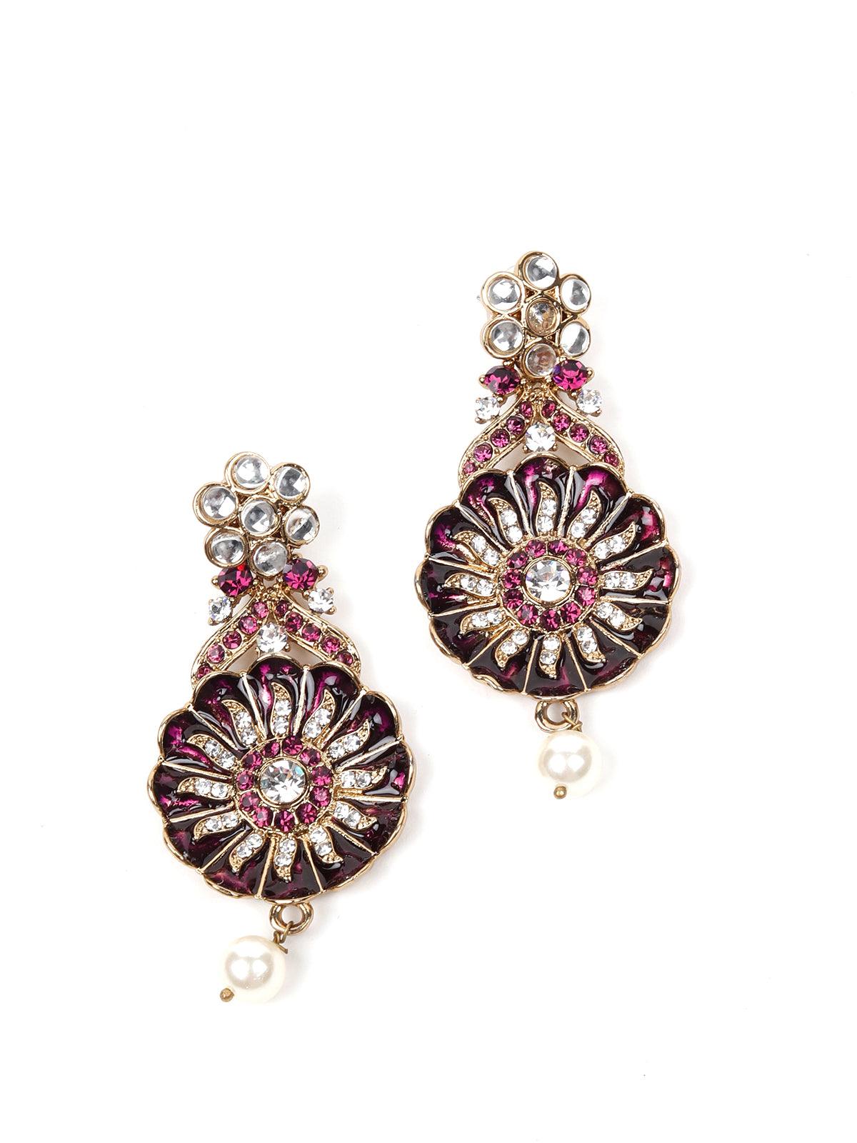 MULTICOLOURED STONES AND KUNDAN SET - Rajwada