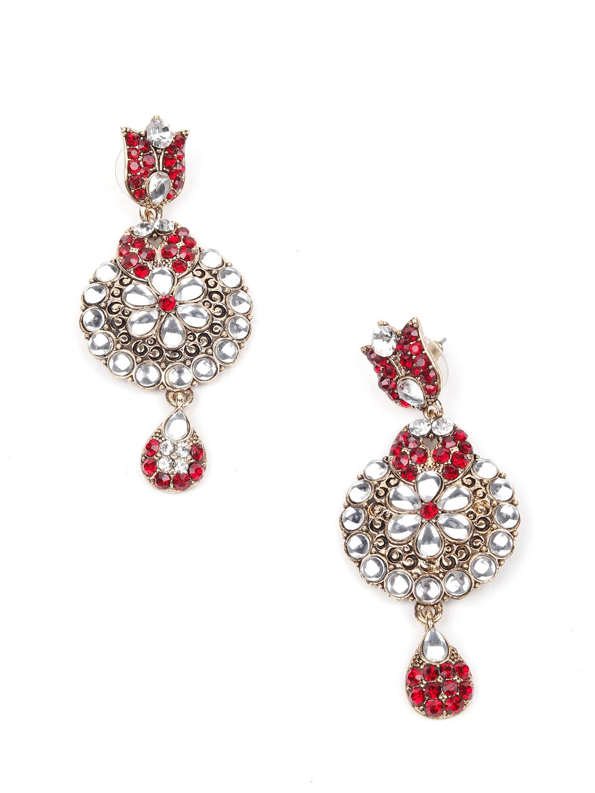 MULTICOLOURED STONES AND KUNDAN SET - Rajwada