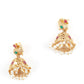 Multilayered White Temple Style Necklace Set - Rajwada