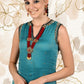Multistring Red Mani Necklace Set - Rajwada