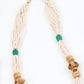 Mystic Gold Tone Pearl-Mani Necklace Set - Rajwada