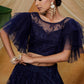 Navy Sequins Net Lehenga Set - Rajwada