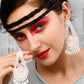 Necklace shape Pearl earring - Rajwada