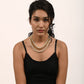 Rajwada White And Gold Alloy Embellished Neckpiece For Women