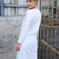 Rajwada Style White Cotton Elegant Kurta - Rajwada