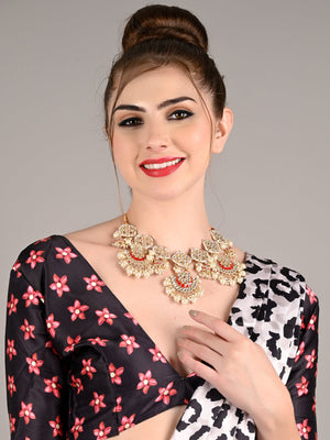 Rajwada Women Gold Metal Jewellery Set