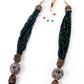 Olive green layered necklace set for women - Rajwada
