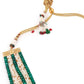 Opulant Embellished Long Necklace Set - Rajwada