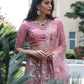 Opulant Red and White Embellished Long Necklace Set - Rajwada