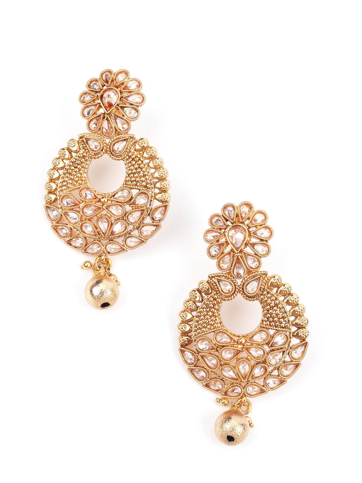Ornate Pearl Dazzling Necklace Set - Rajwada