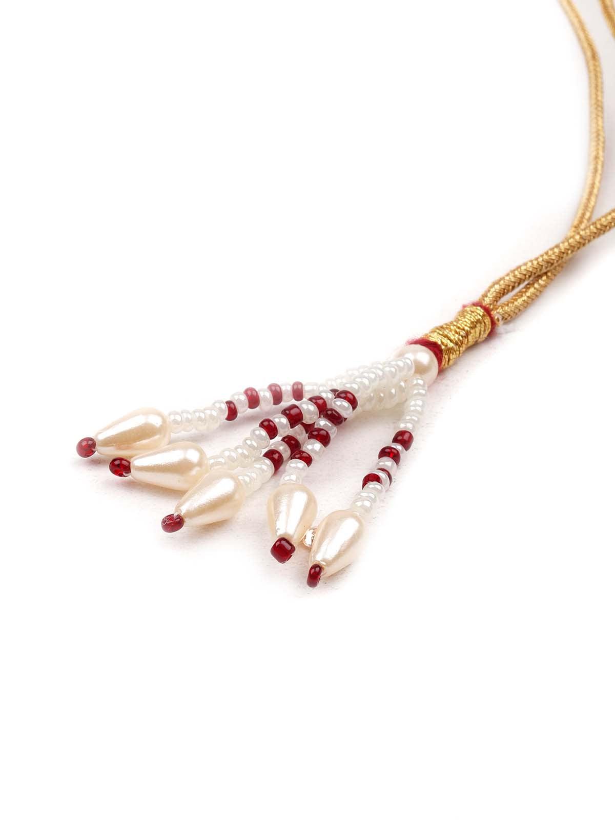 Pastel colour stunning fully embellished necklace for women - Rajwada