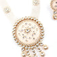 Pastel Pink Trendy Kundan Necklace Set - Rajwada