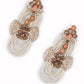 Peach Beautiful Unique Dangle Earrings! - Rajwada