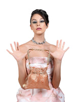 Peach Embellished Lovely Potli Bag - Odette