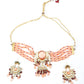 Peach Mani Cultured Choker Set - Rajwada