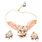 Peach Mani Cultured Choker Set - Rajwada